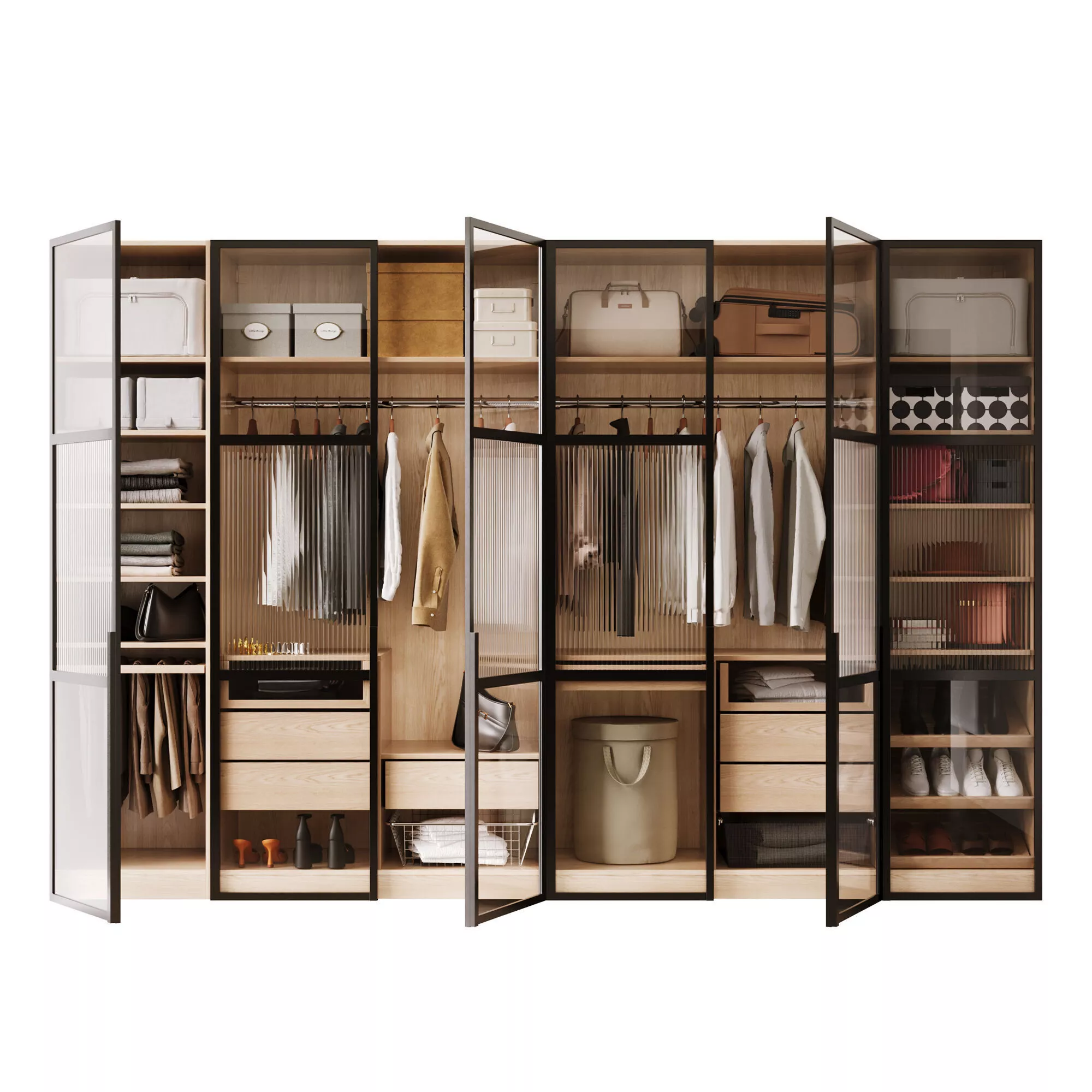 Sliding door wardrobe 3D model