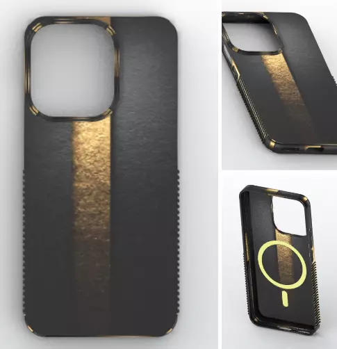 Midnight Gold Stripe MagSafe Case for Oppo Reno 15 Pro 3D print model