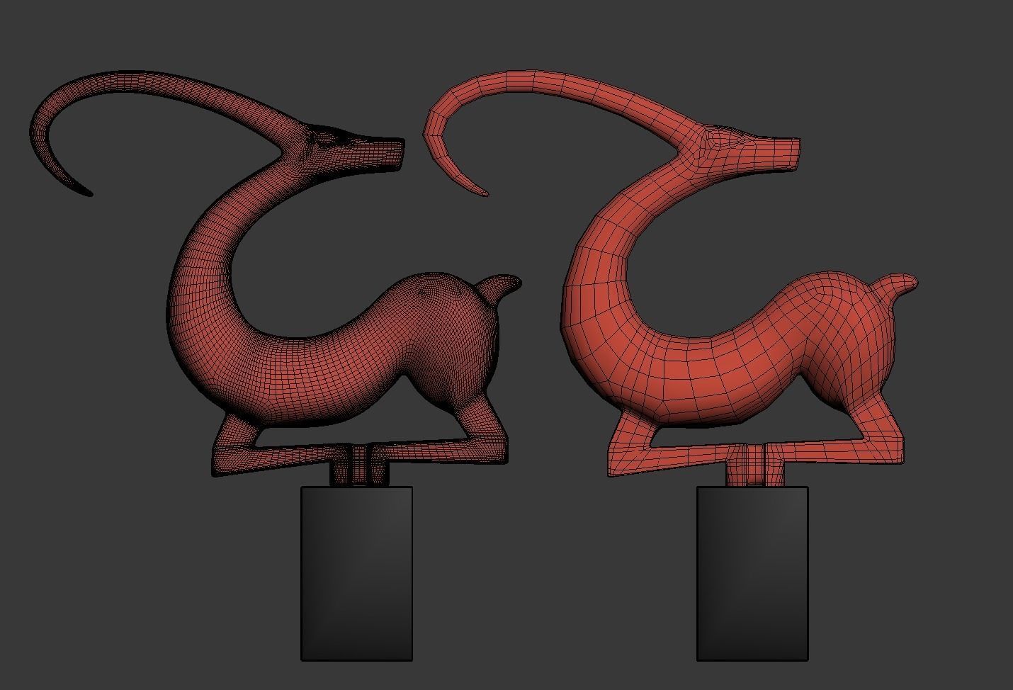 Sculpture Capricorn 2 3D model_5