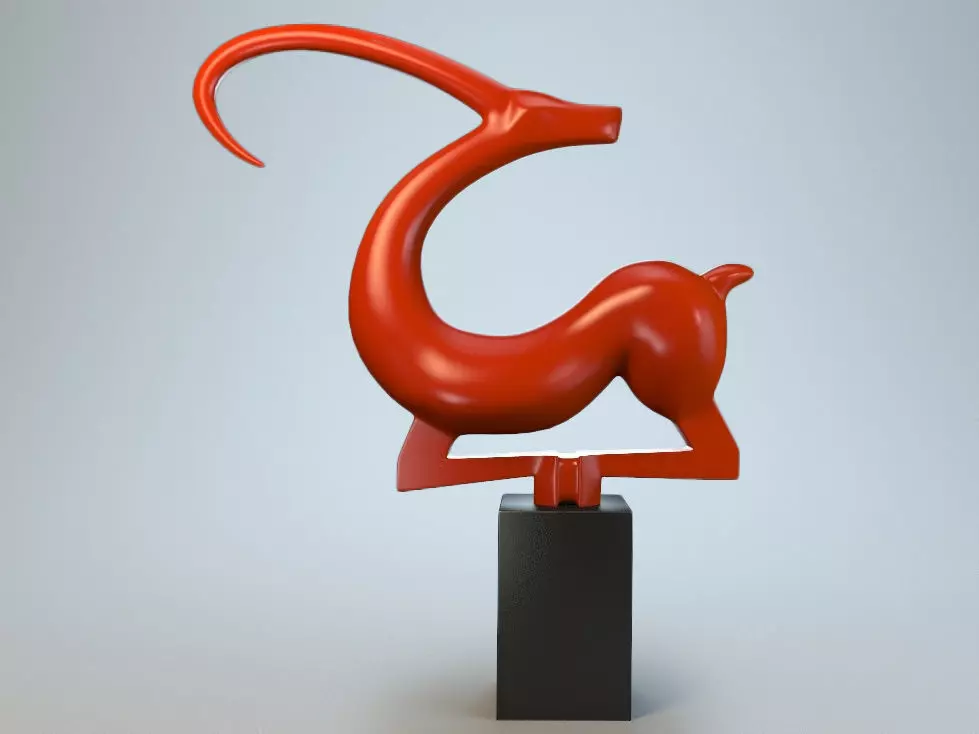Sculpture Capricorn 2 3D model_0