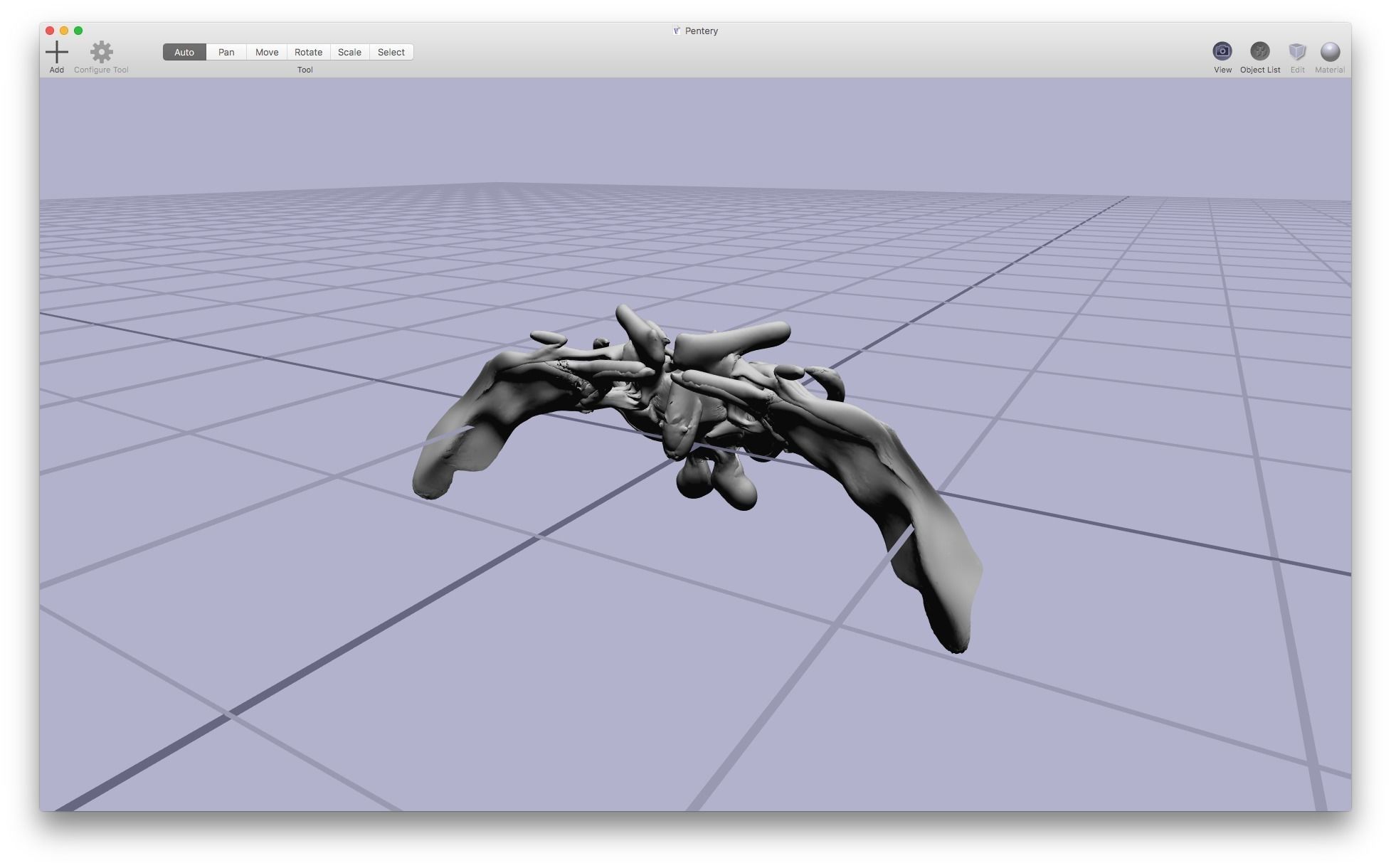 Pentery thoracic vertebra 3D model_15