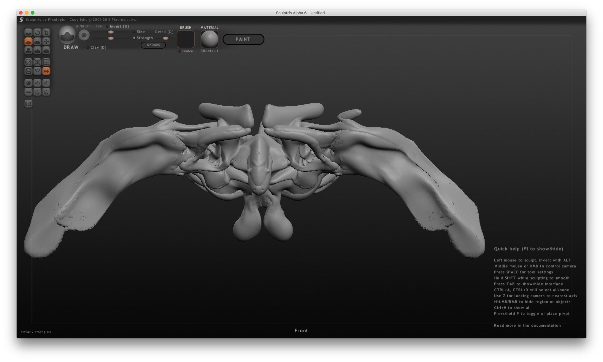 Pentery thoracic vertebra 3D model_2