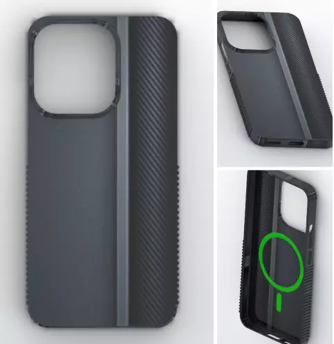 Carbon Fiber Texture MagSafe Case for Oppo Reno 15 Pro 3D print model