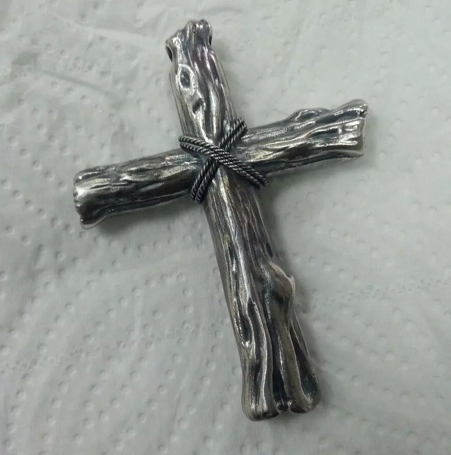 Wooden Cross 3D print model_0