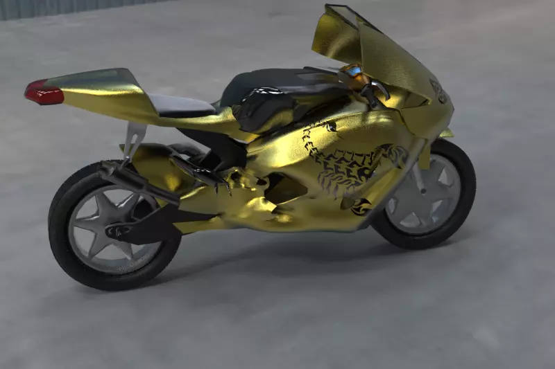 3D Heavy Bike Scorpion edition 3D model