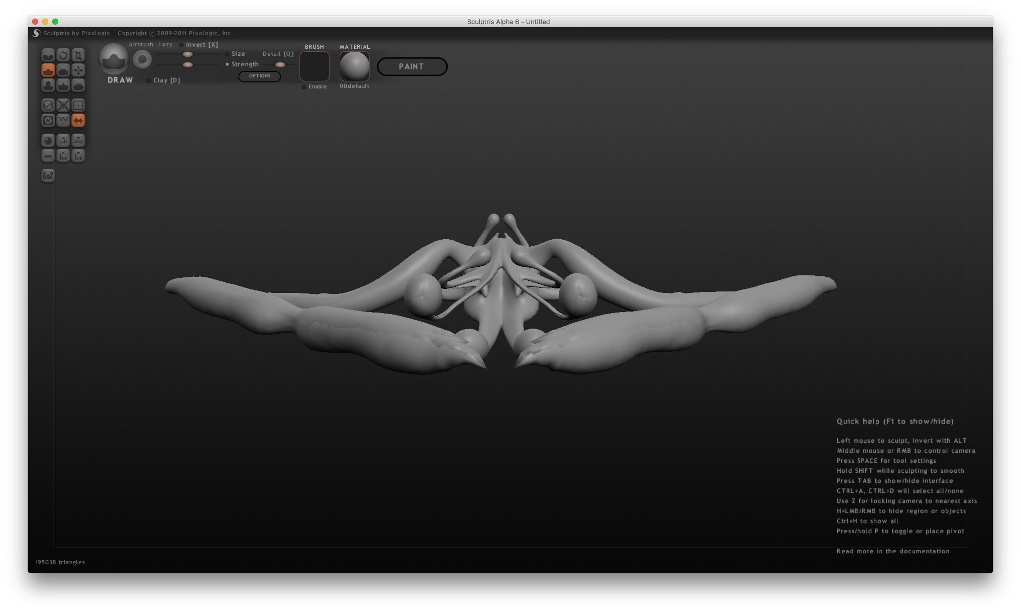 Zengutaro flying creature 3D model_9