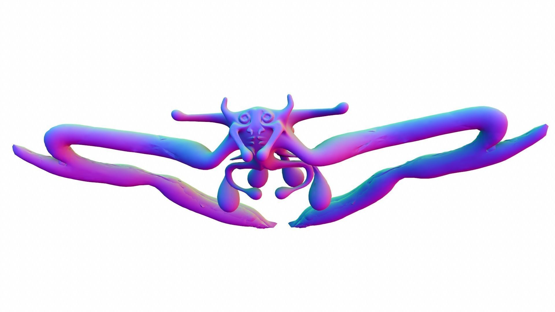 Zengutaro flying creature 3D model_0