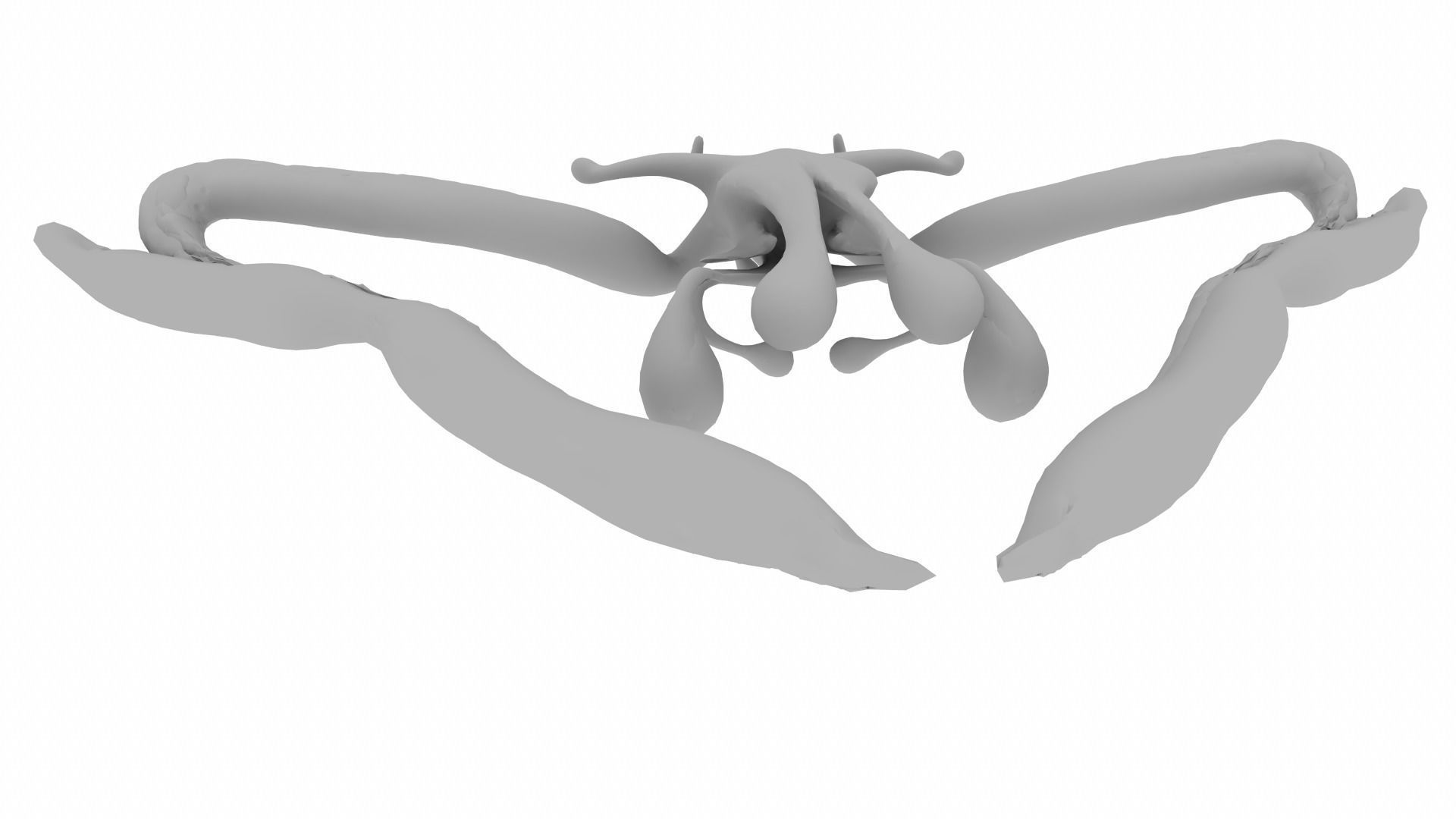 Zengutaro flying creature 3D model_13