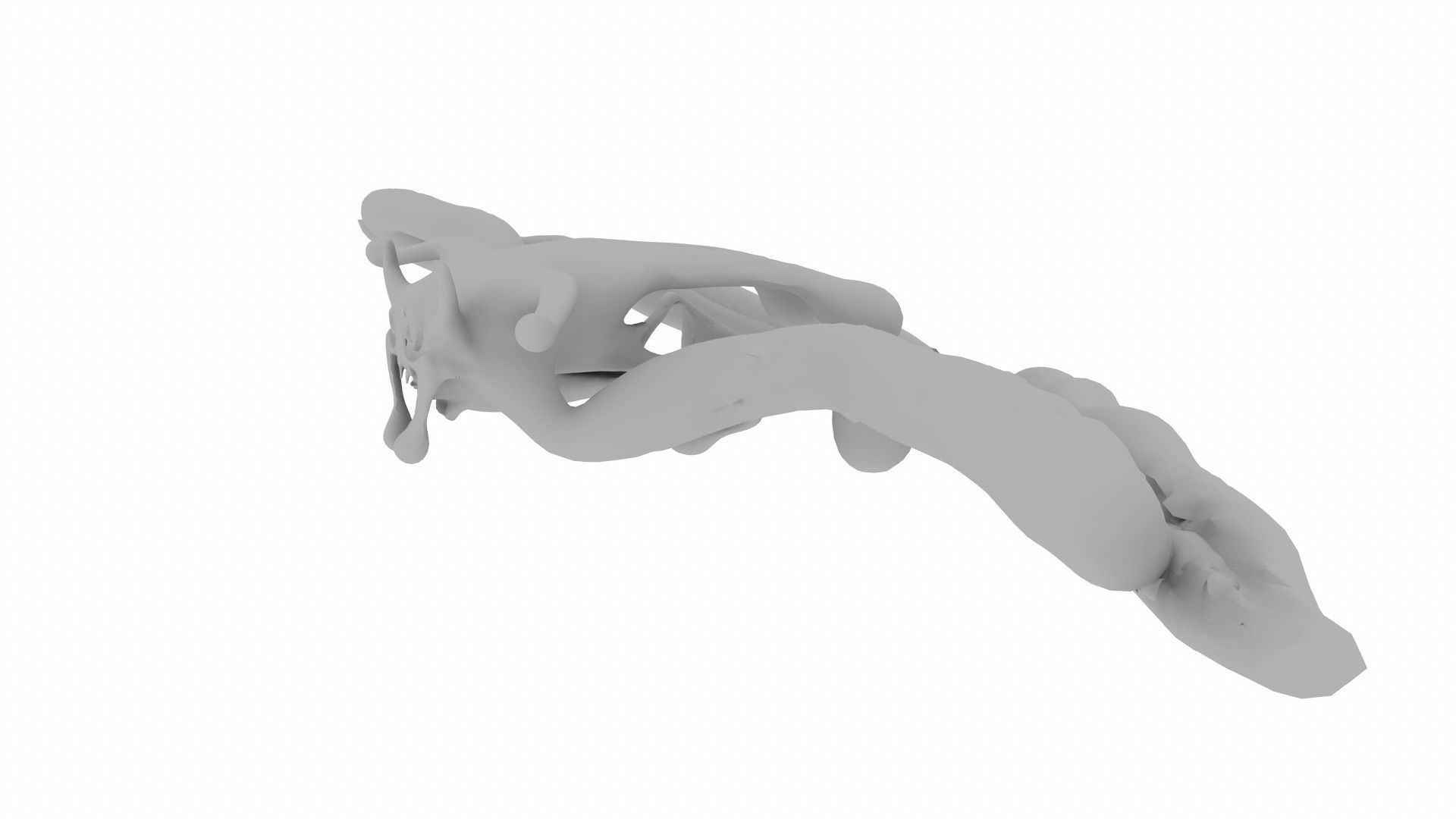 Zengutaro flying creature 3D model_11