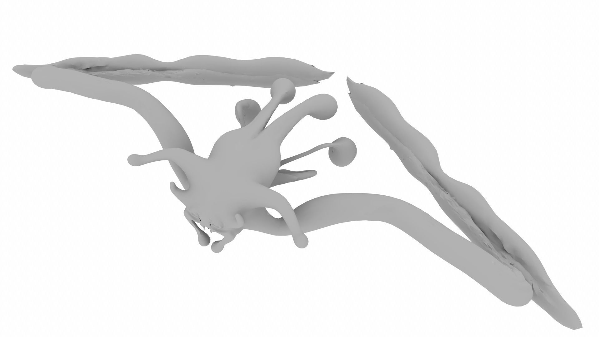 Zengutaro flying creature 3D model_12