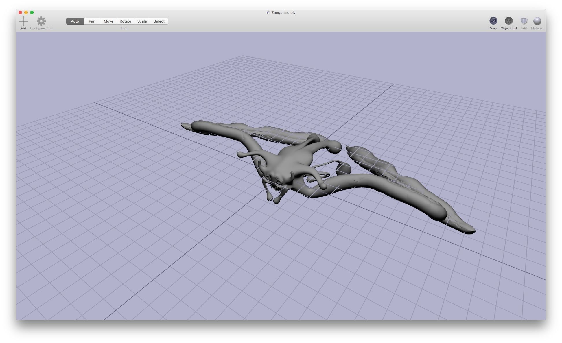 Zengutaro flying creature 3D model_15