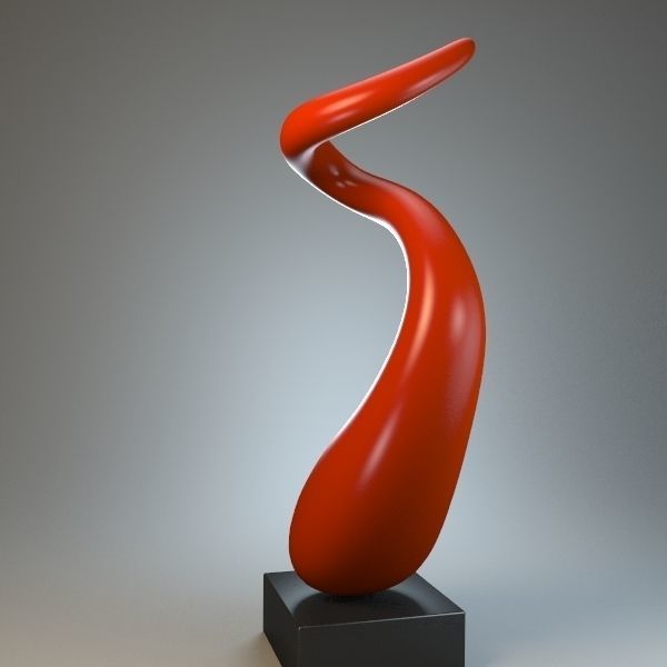 Sculpture Curl P 3D print model_2