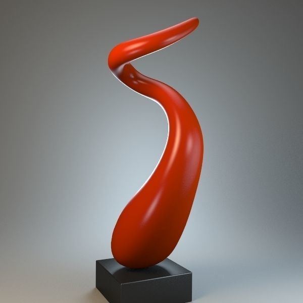 Sculpture Curl P 3D print model_1