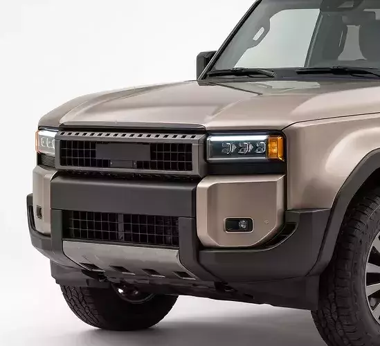 Modern 2024 Toyota Land Cruiser J250 SUV Low-poly 3D model 6