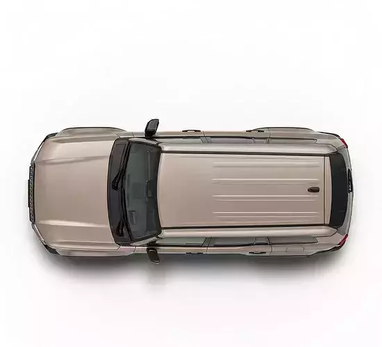 Modern 2024 Toyota Land Cruiser J250 SUV Low-poly 3D model 7