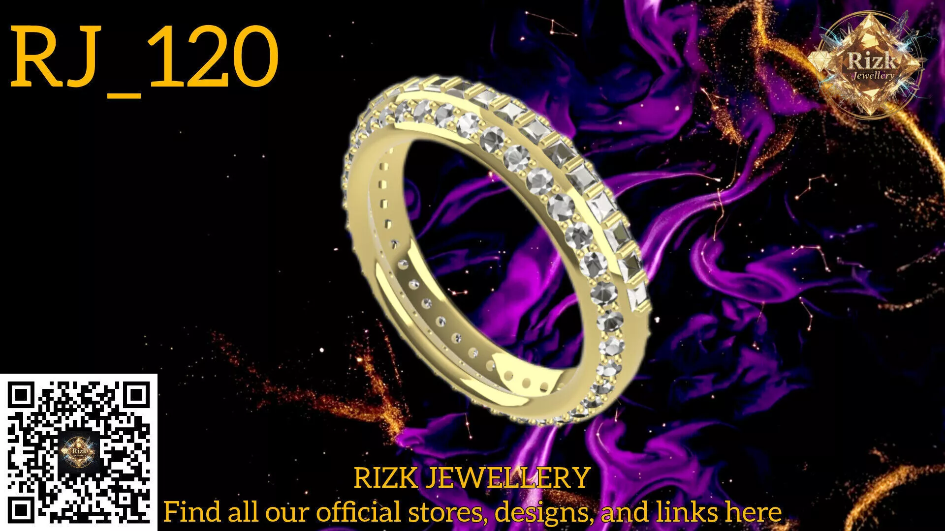 Eternity Ring Model RJ 120 3D print model