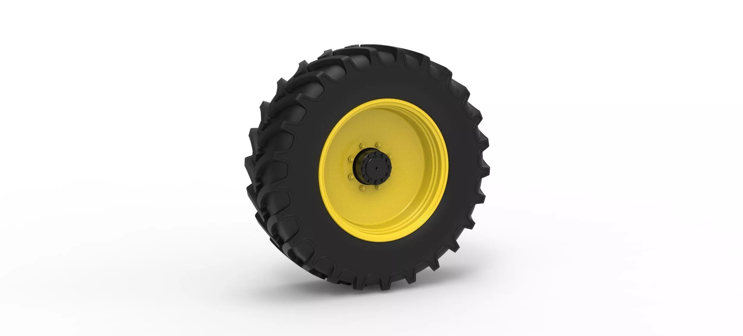 Front wheel of Racing Combine Harvester Version 1 Scale 1 to 25 3D print model