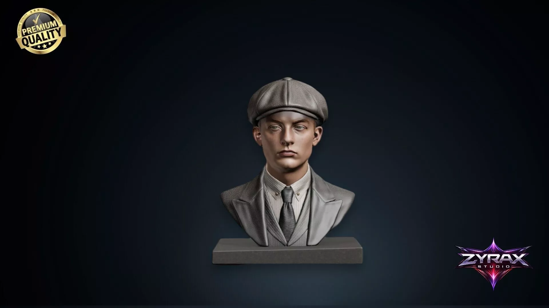 Finn Shelby Bust STL Peaky Blinders 3D Print Sculpture Model 3D print model