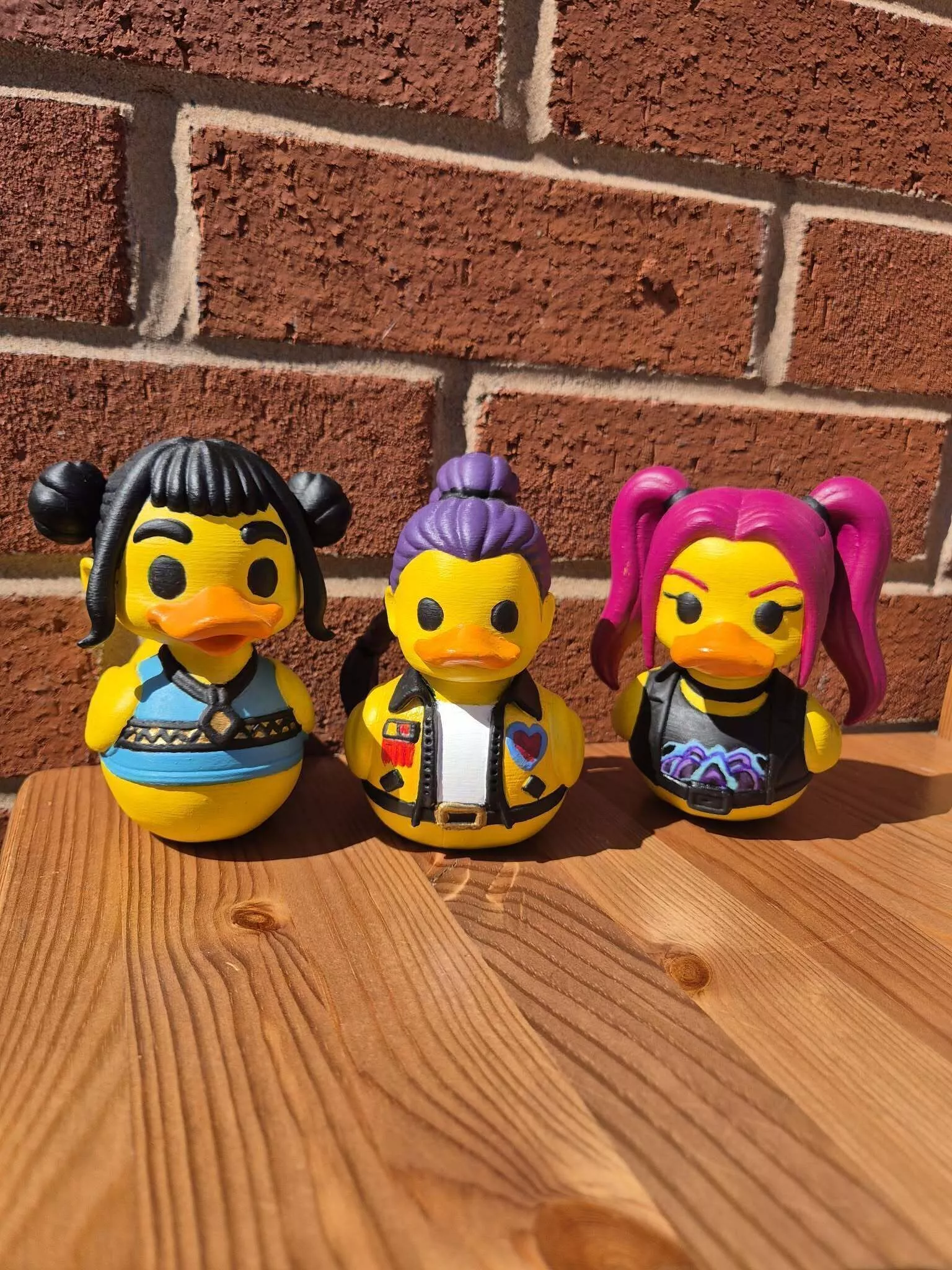 Kpop Demon Hunter Rubber Duck Trio Rumi Zoey And Mira Set 3D print model