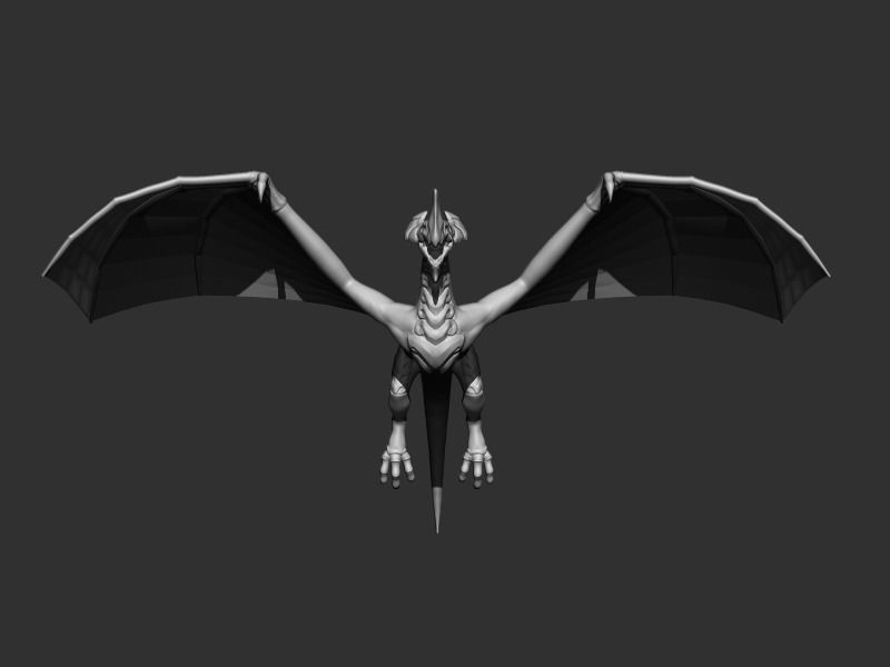 Wyvern 01 Low-poly 3D model_12