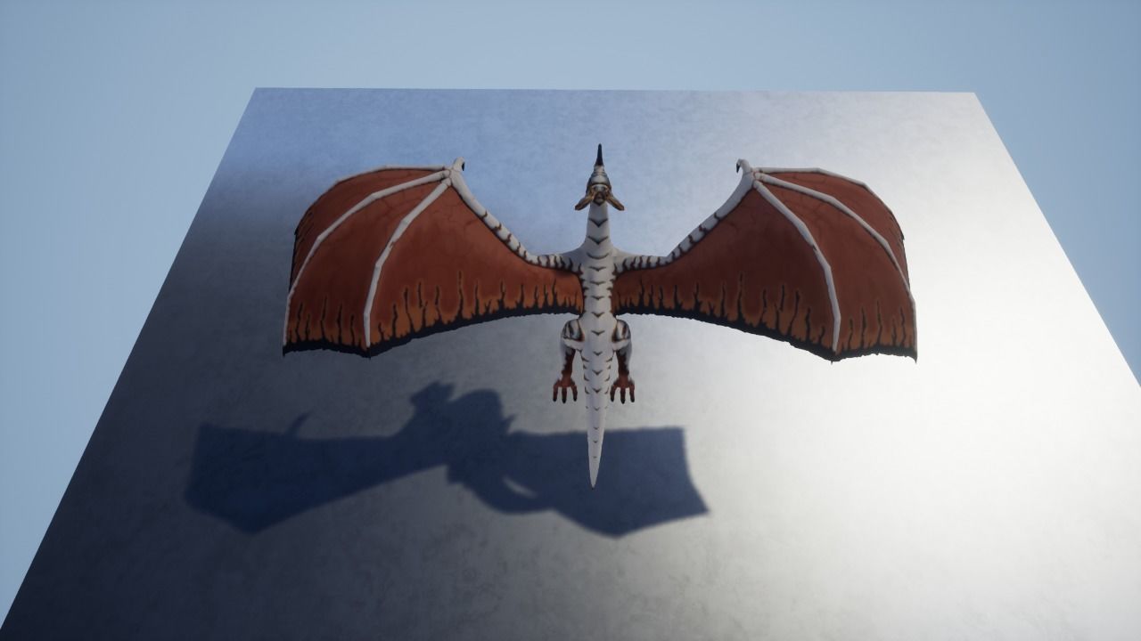 Wyvern 01 Low-poly 3D model_8