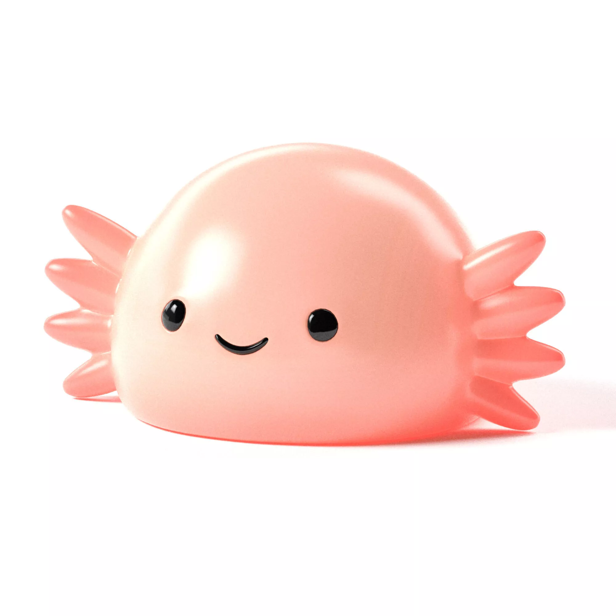 AXI Axolotl - Kawaii Blob Animal 3D print model