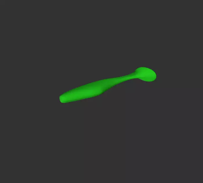 Bass Assassin Sea Shad Master Model for Mold Making Inspired 3D print model