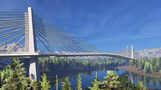 Structural engineering of Metal bridge structure