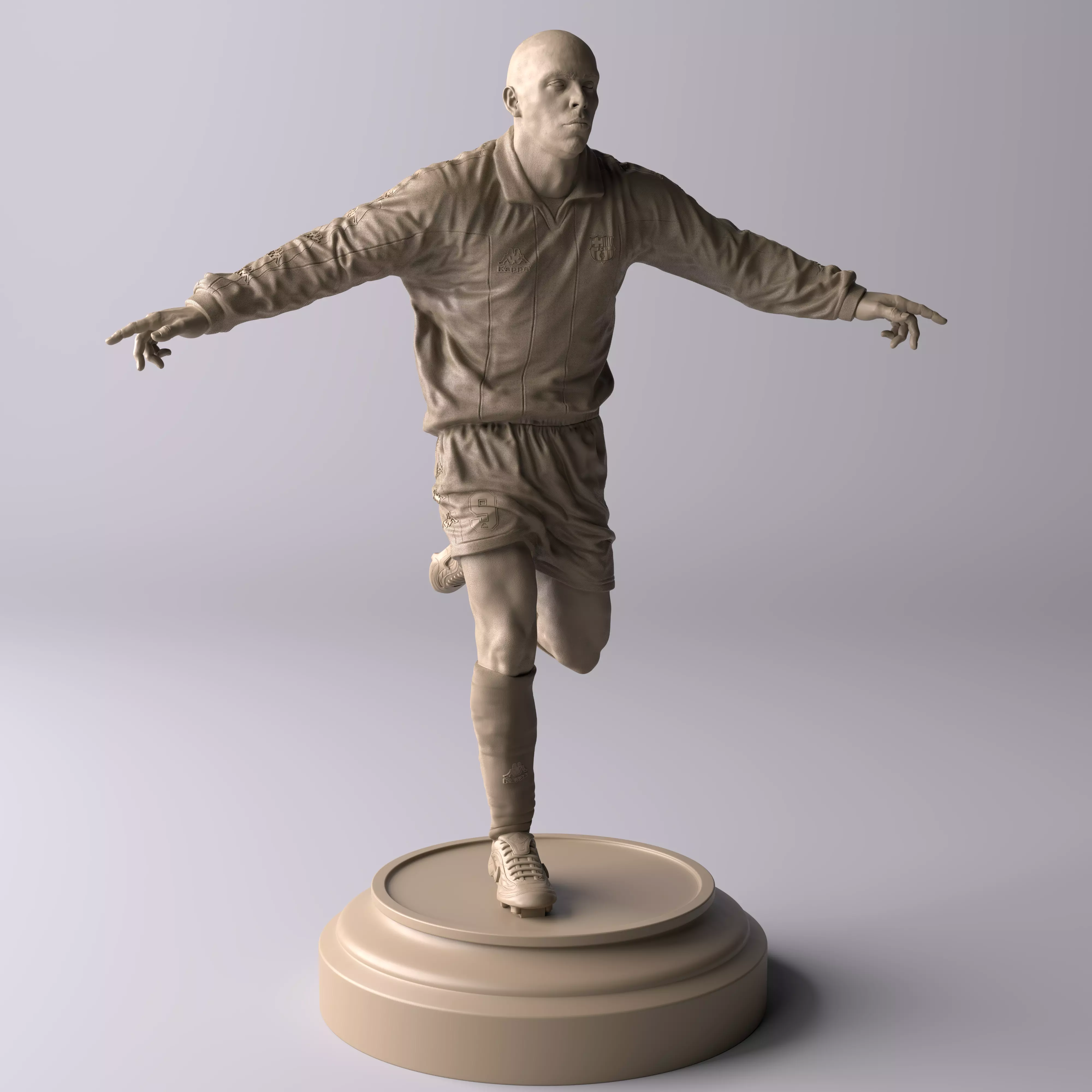 Ronaldo Nazario Barcelona Premium Statue Collectible Figure 3D print model