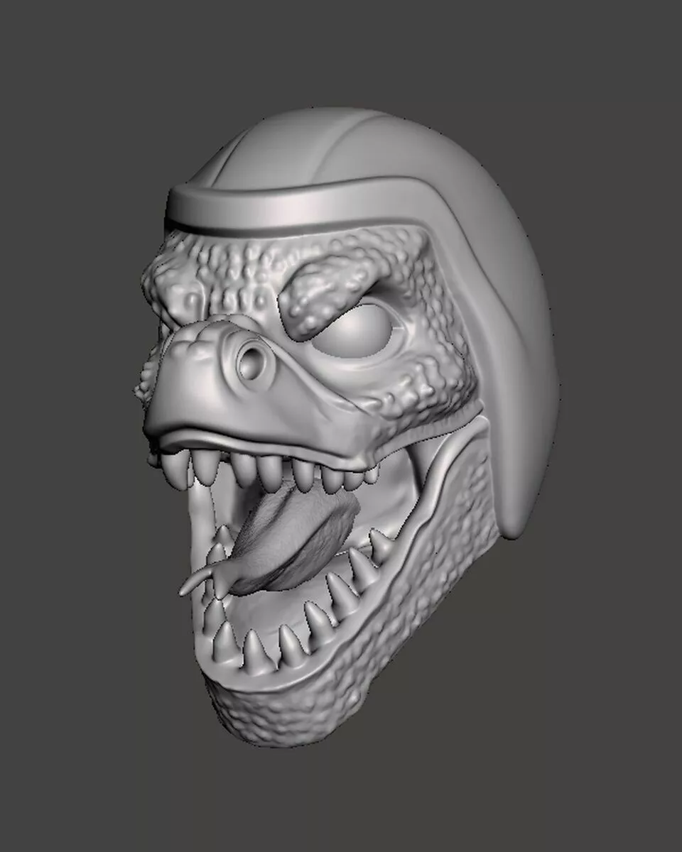 Reptile mortal kombat headsculpt head sculpt 3D print model