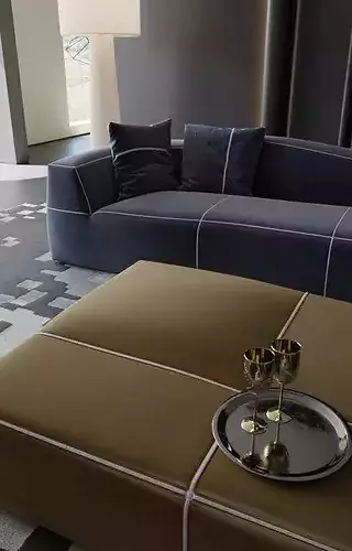 living room 3D model 4