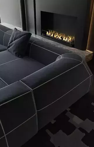 living room 3D model 5