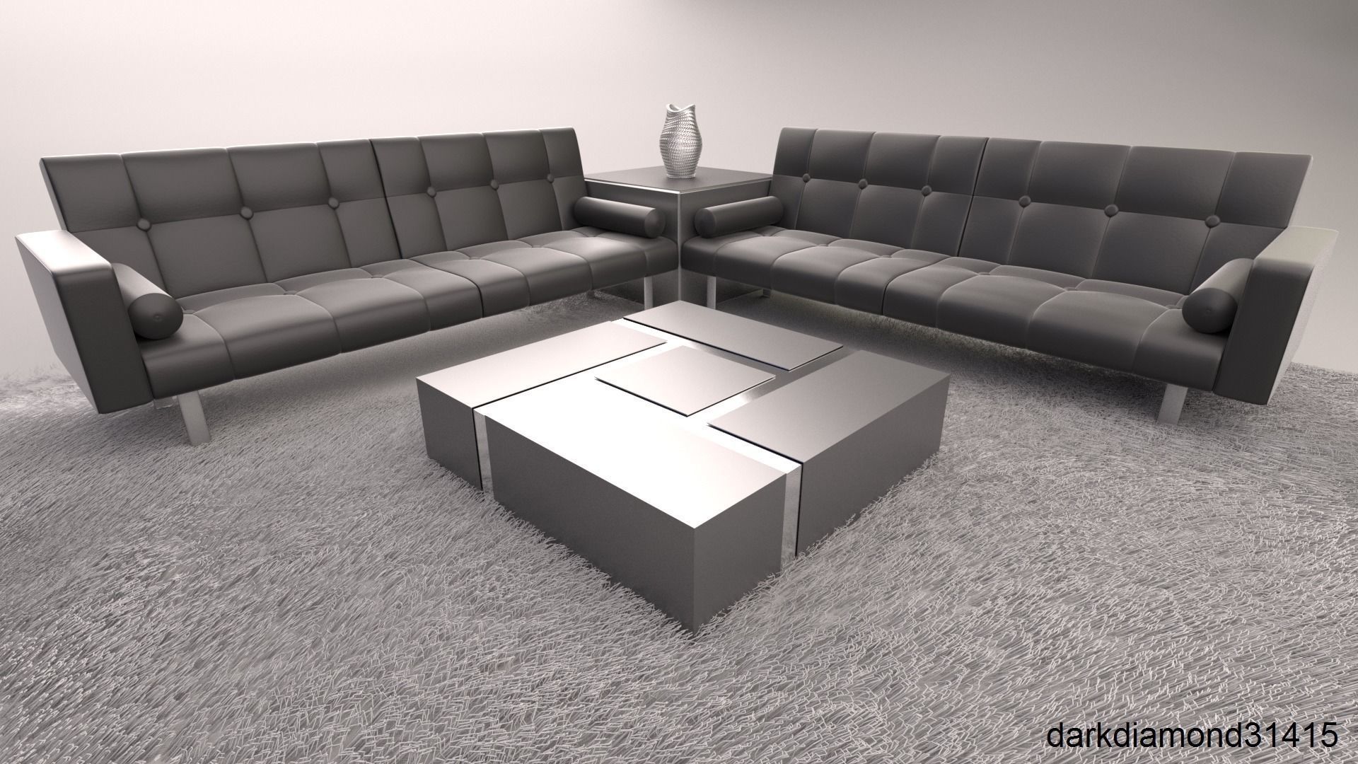 Modern Living Room free 3D model | CGTrader