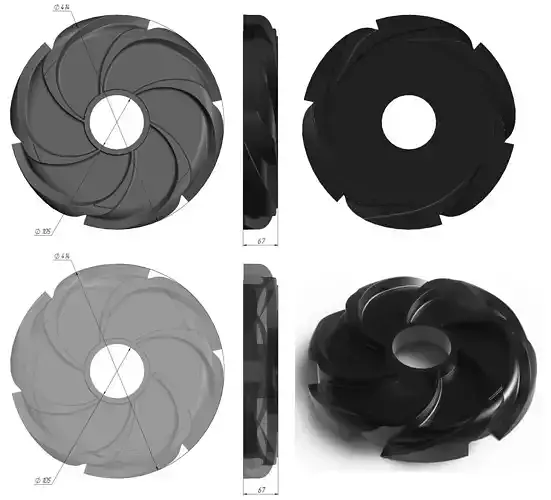 Stainless Steel Pump Guide Vane