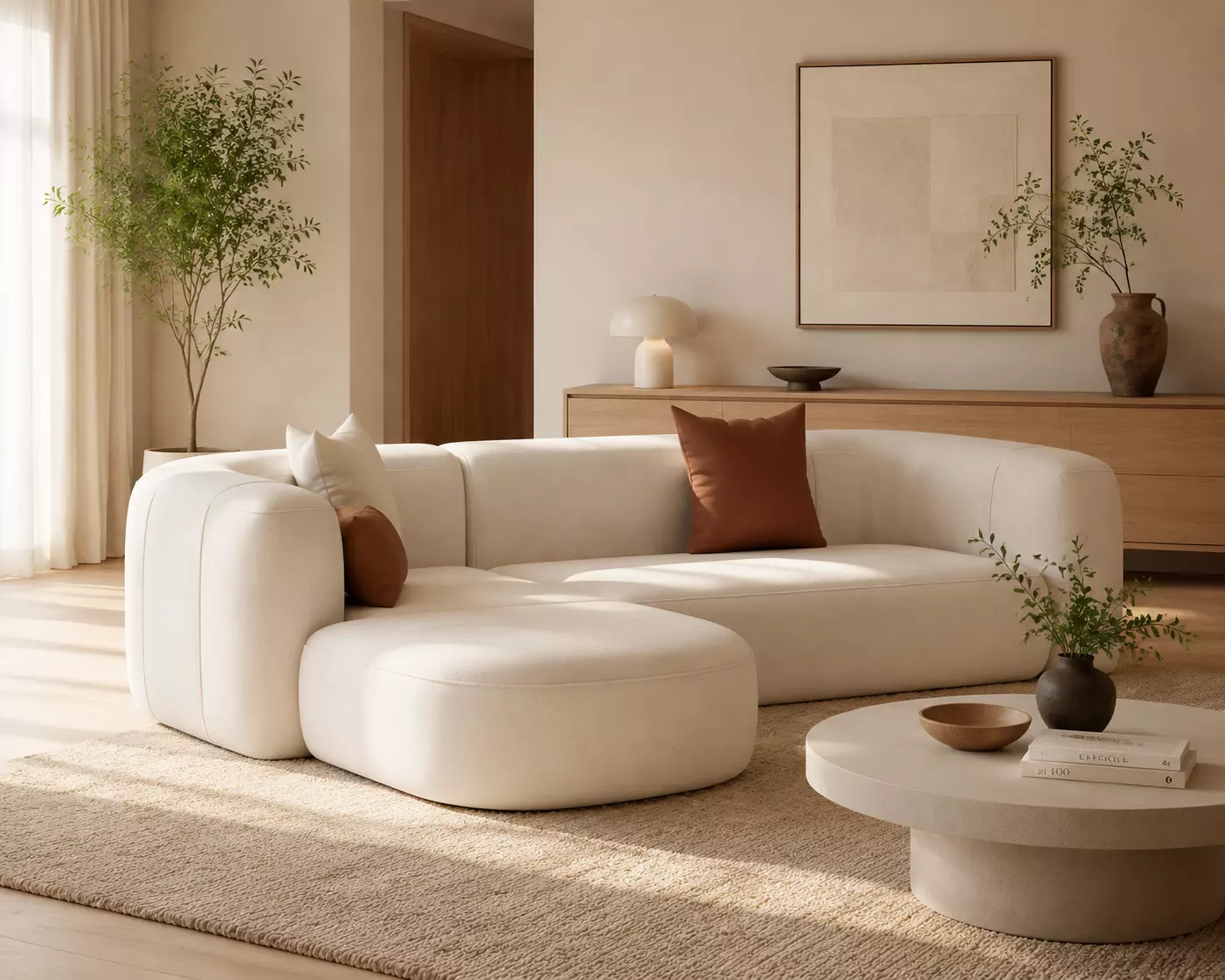 Modern Sectional Sofa Set Model 3D model