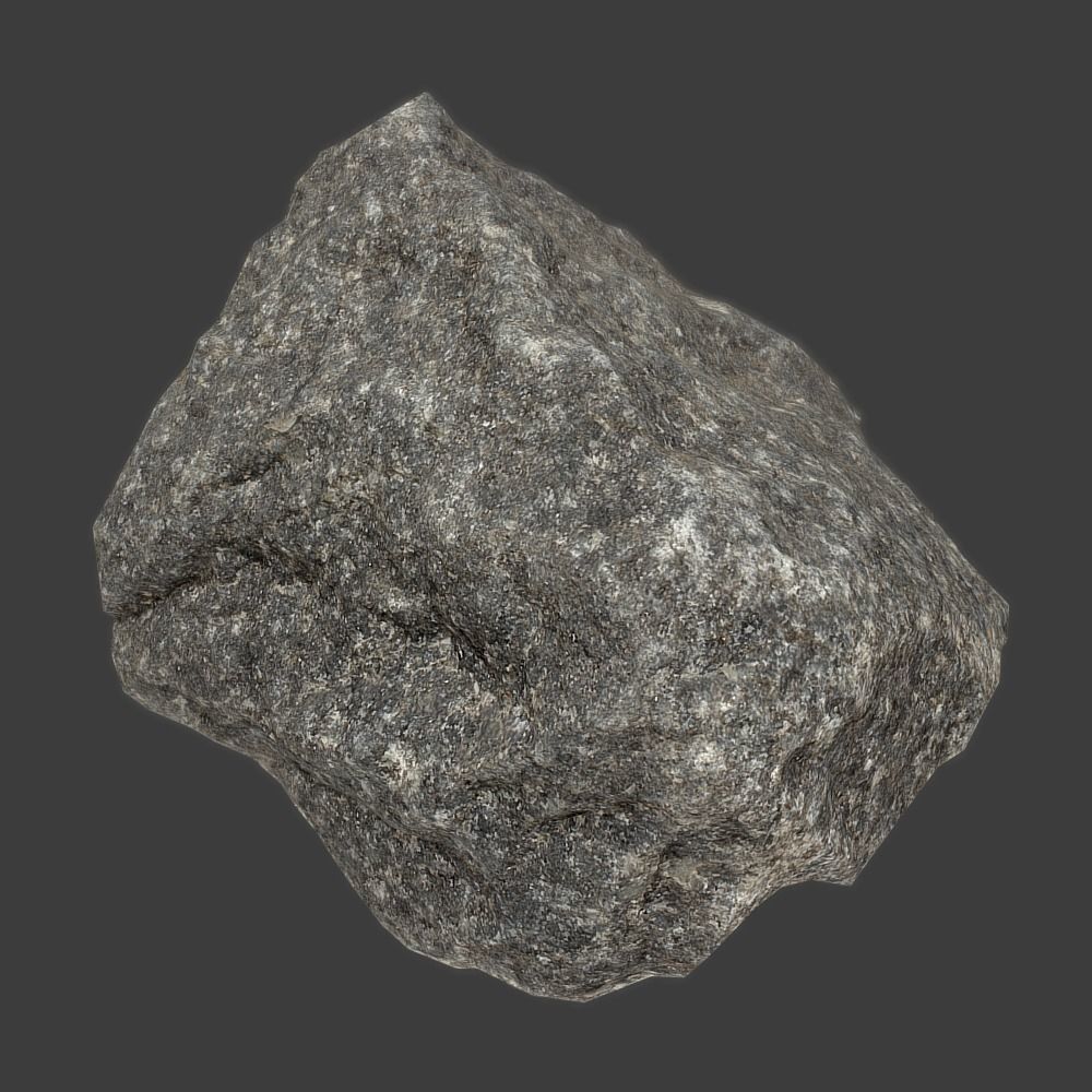 John Stone Low-poly 3D model_6