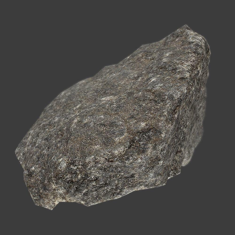 John Stone Low-poly 3D model_10