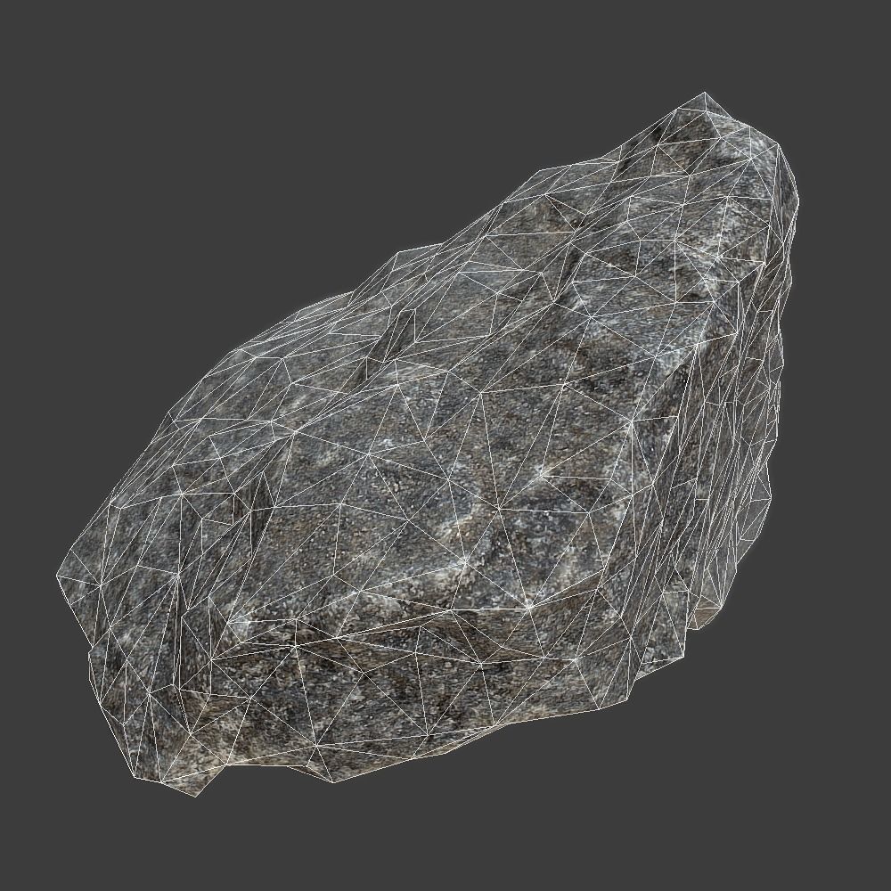 John Stone Low-poly 3D model_9