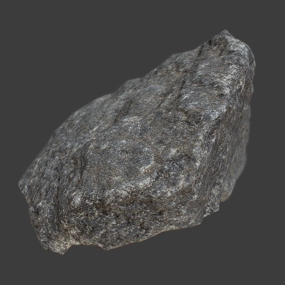 John Stone Low-poly 3D model_8