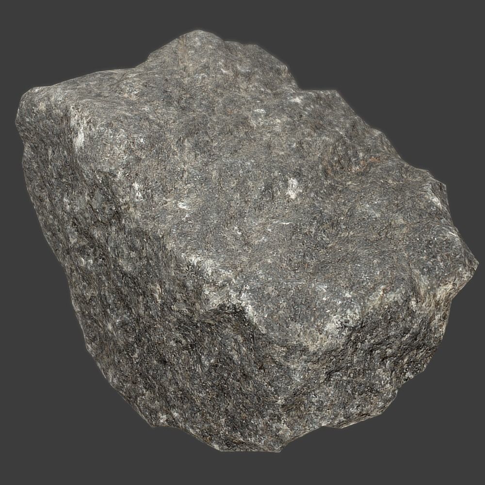 John Stone Low-poly 3D model_1