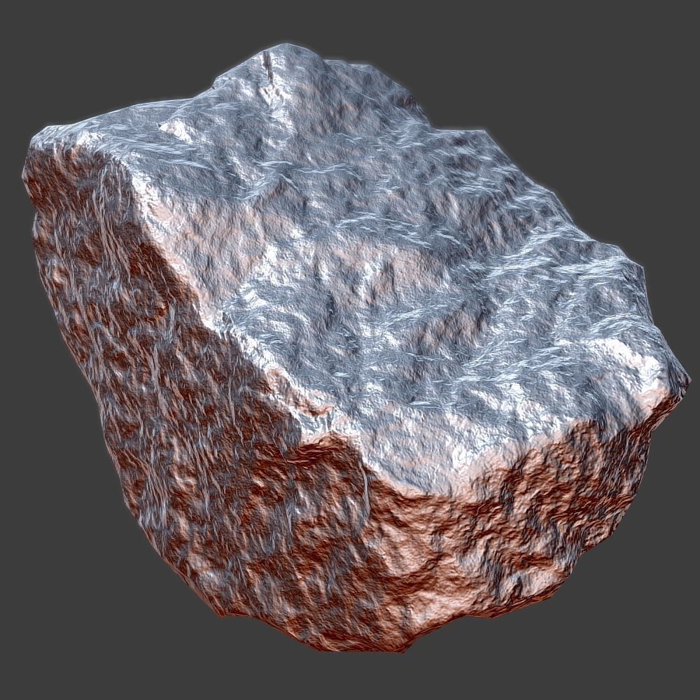 John Stone Low-poly 3D model_3