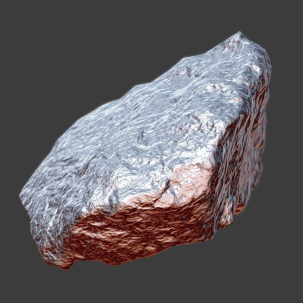 John Stone Low-poly 3D model_11