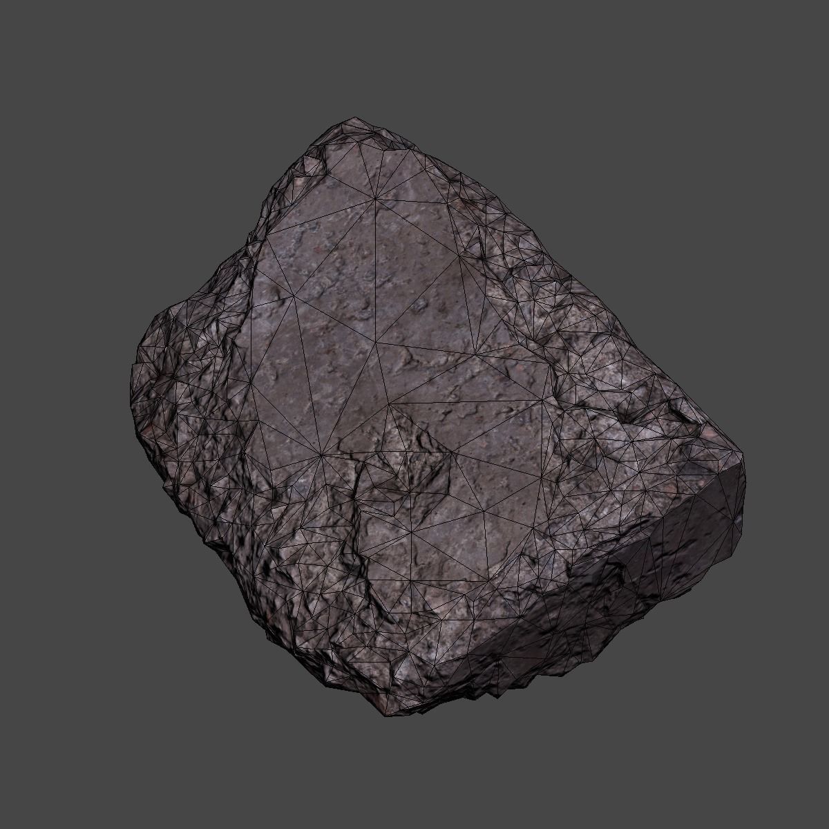 Concrete Block Debris Low-poly 3D model_11