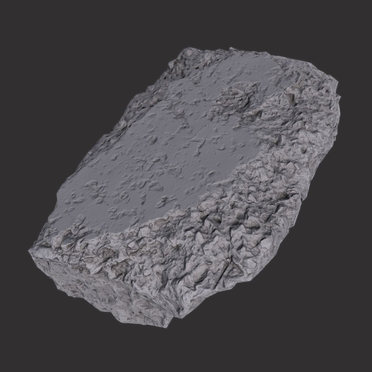 Concrete Block Debris Low-poly 3D model_5