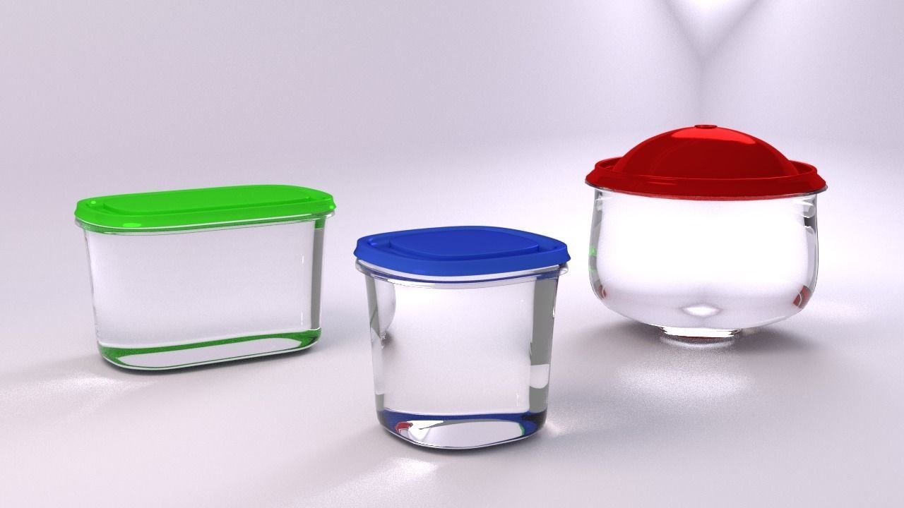 FOOD CONTAINERS 3D model_0
