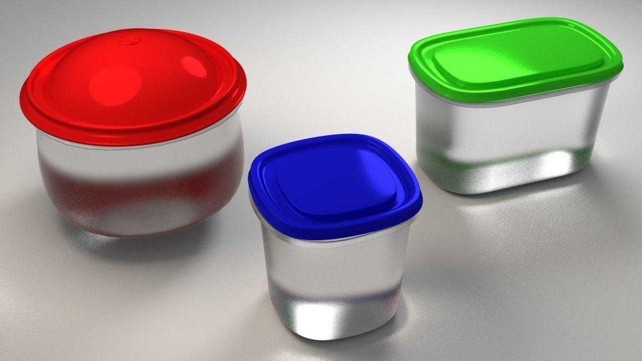 FOOD CONTAINERS 3D model_1