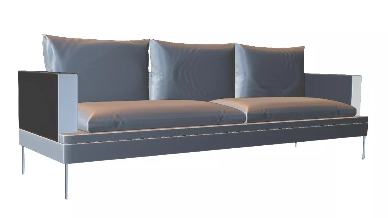 Modern Luxury Sofa Low-poly 3D model