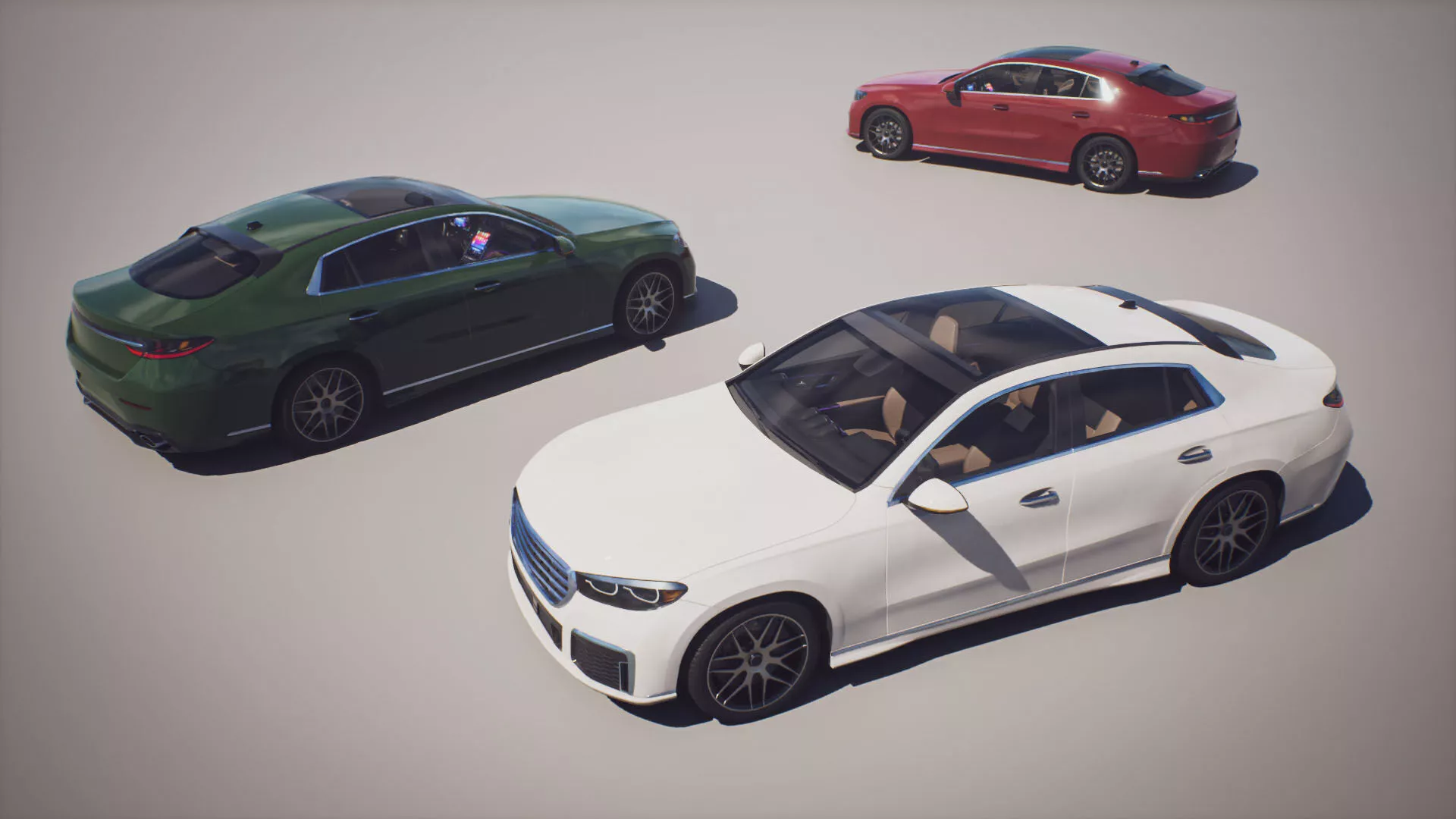 Luxury Sedan - Game Ready Low-poly 3D model