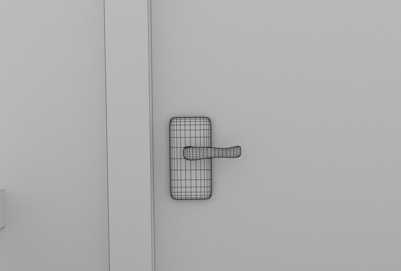 Medieval House Low Poly Low-poly 3D model_12