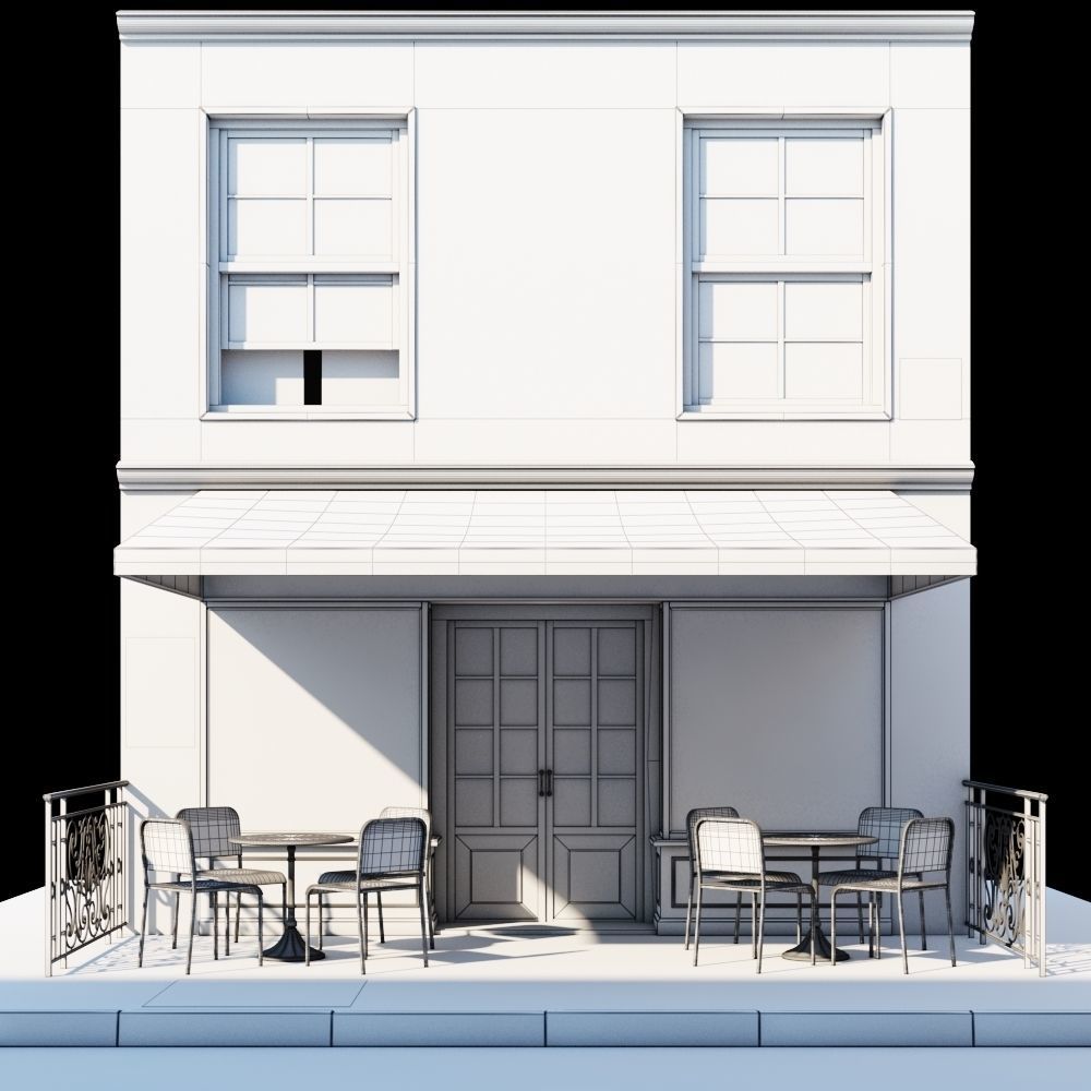 The Street Cafe 3D model_3